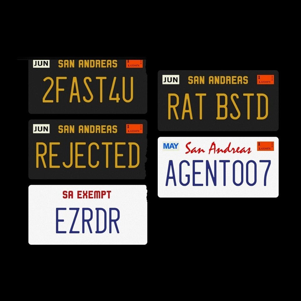 More license Plates