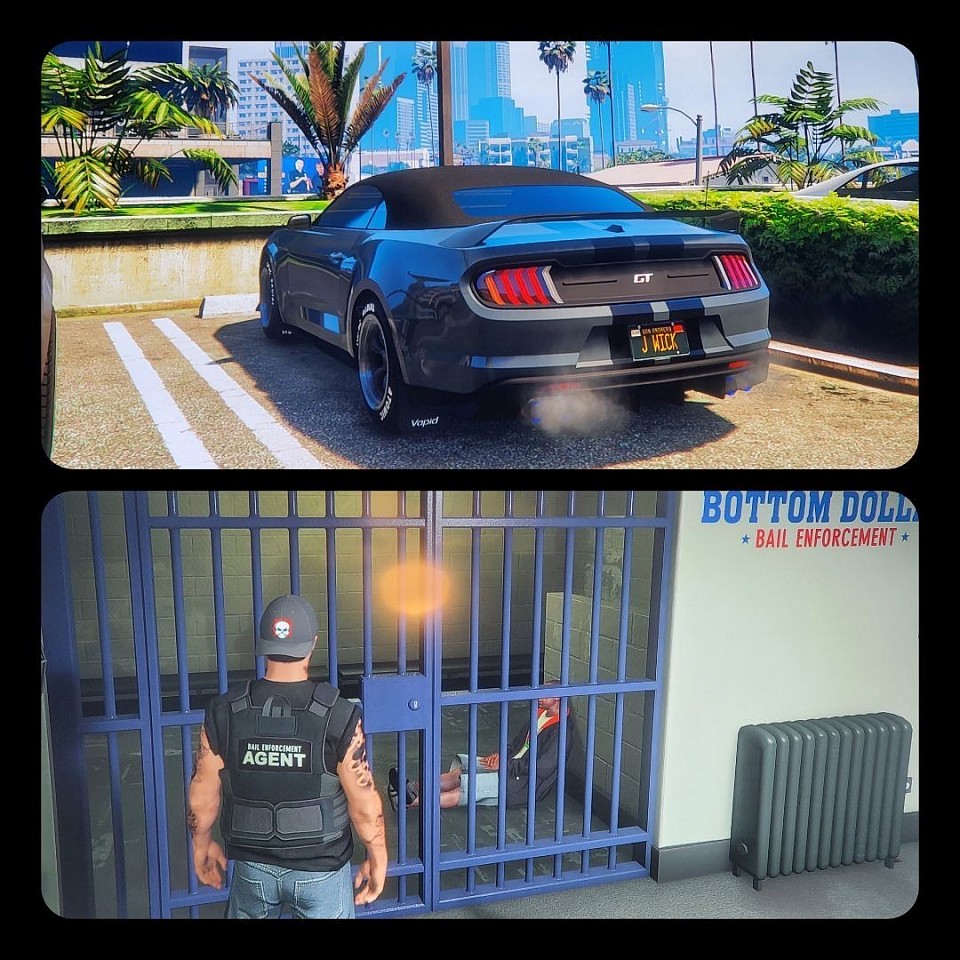 John wick's car (Mustang Mach 1) but, GTA style and another bounty