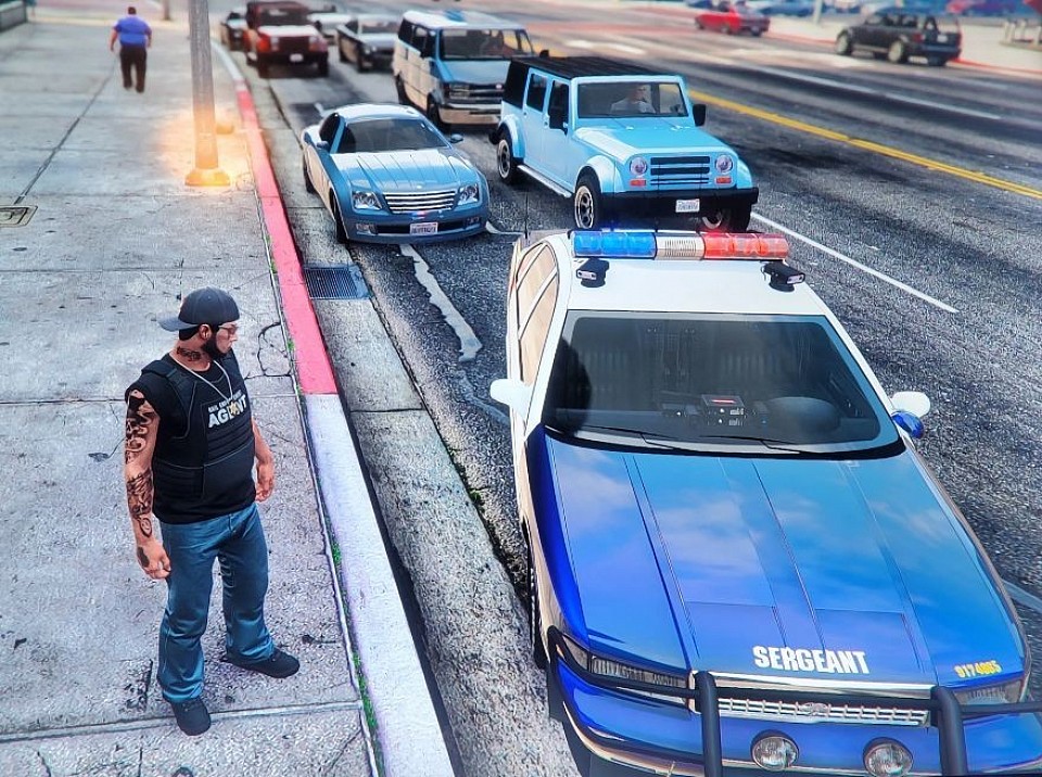 My sergeant police car